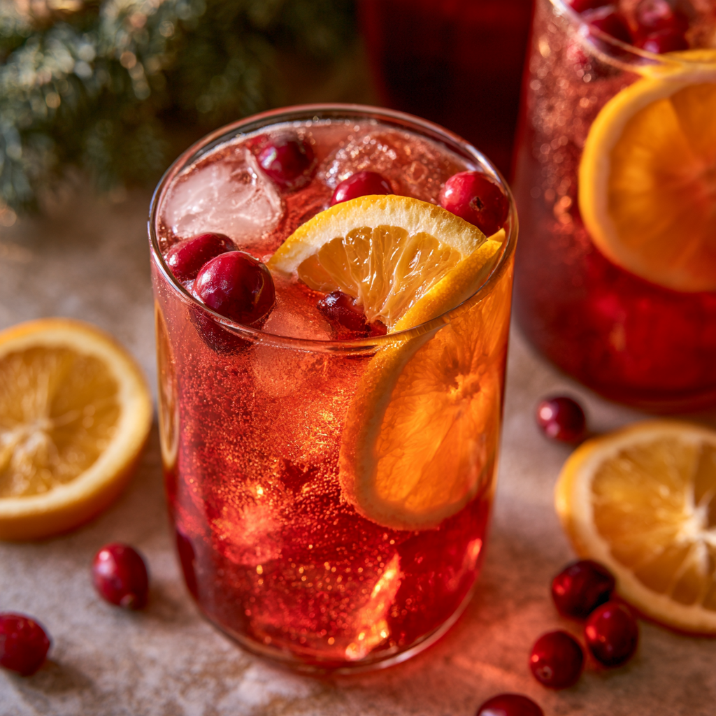 10. Cranberry Orange Celebration Spritz