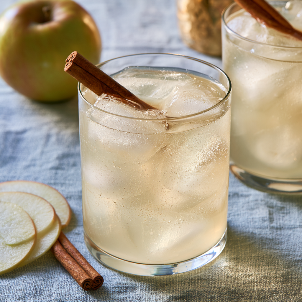 10. Sparkling Apple Ginger Mocktail