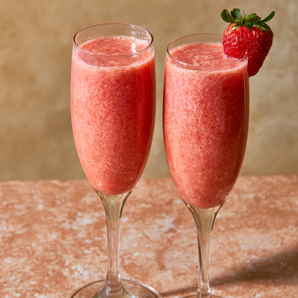 2. Strawberry Mimosa Mocktail