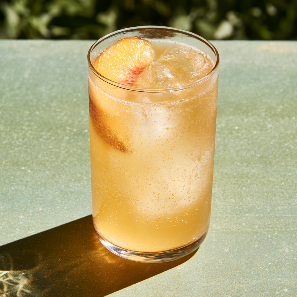 2. Ginger Peach Kombucha Cooler