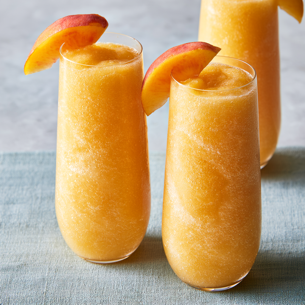 3. Peach Bellini Mocktail
