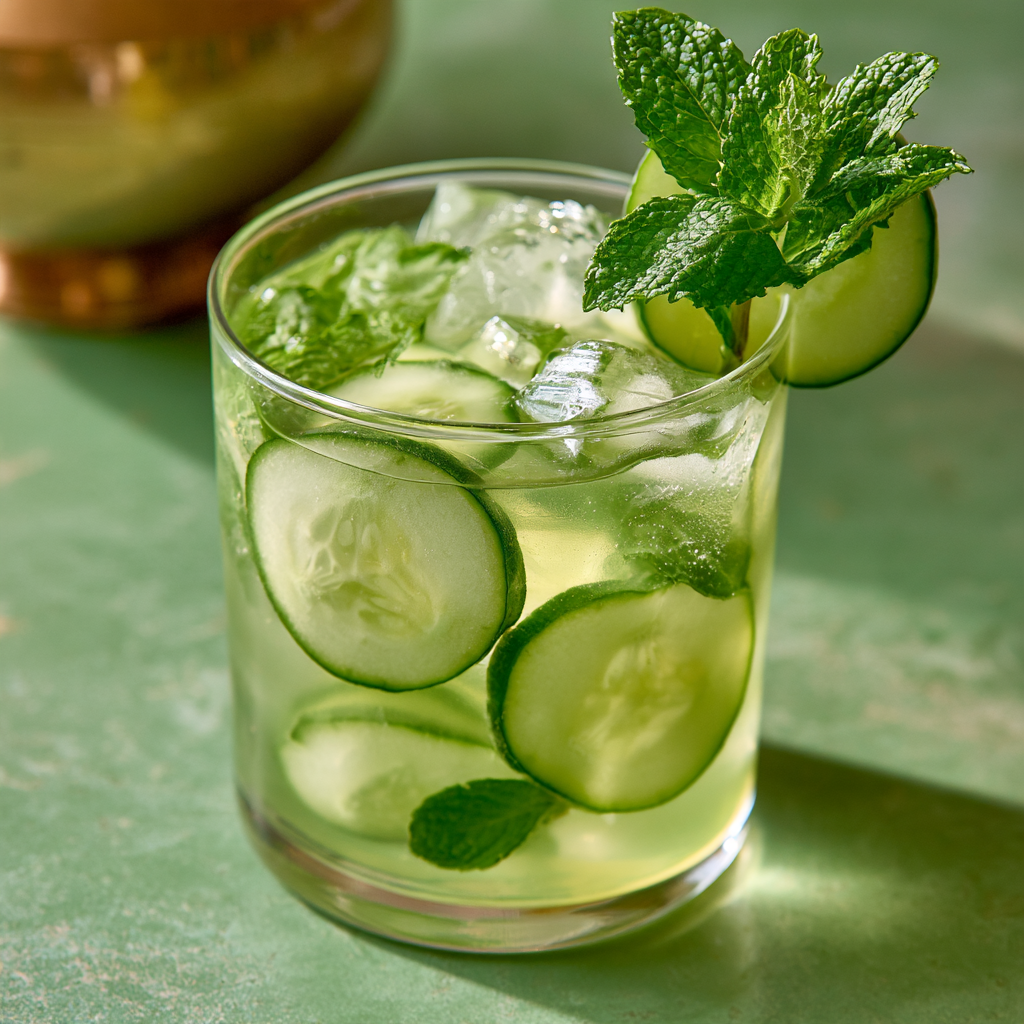 4. Cucumber Mint Lime Cooler