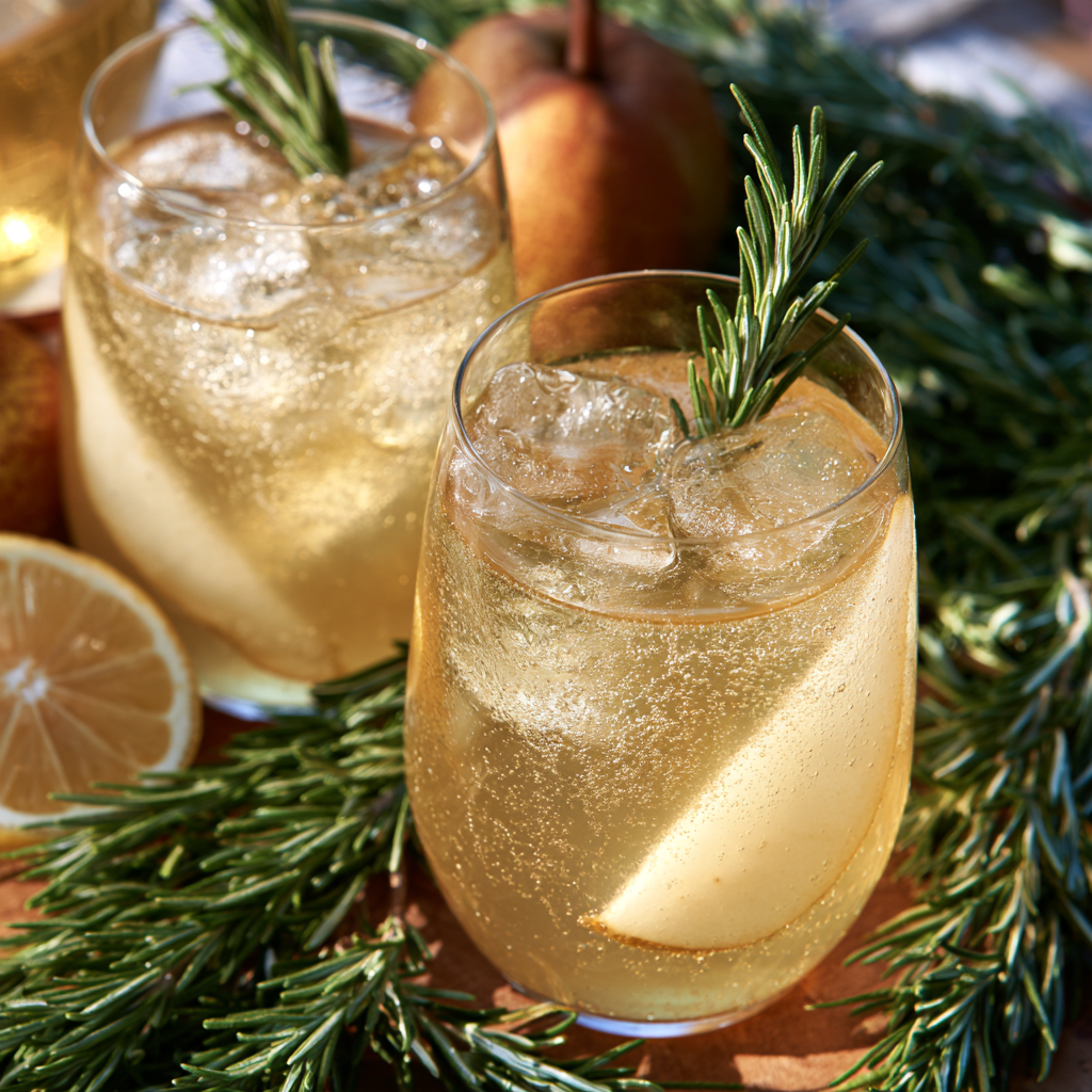 6. Pear Ginger Sparkler