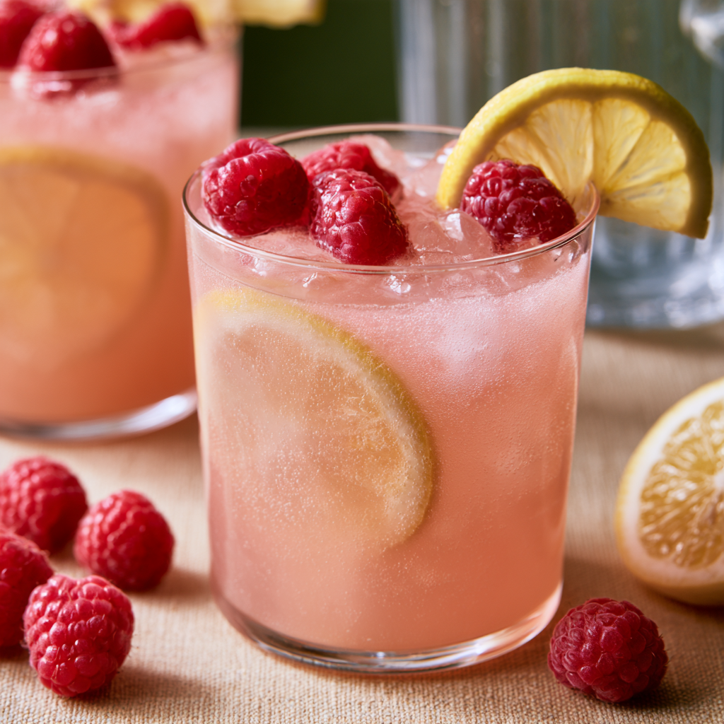 6. Raspberry Lemon Sparkler