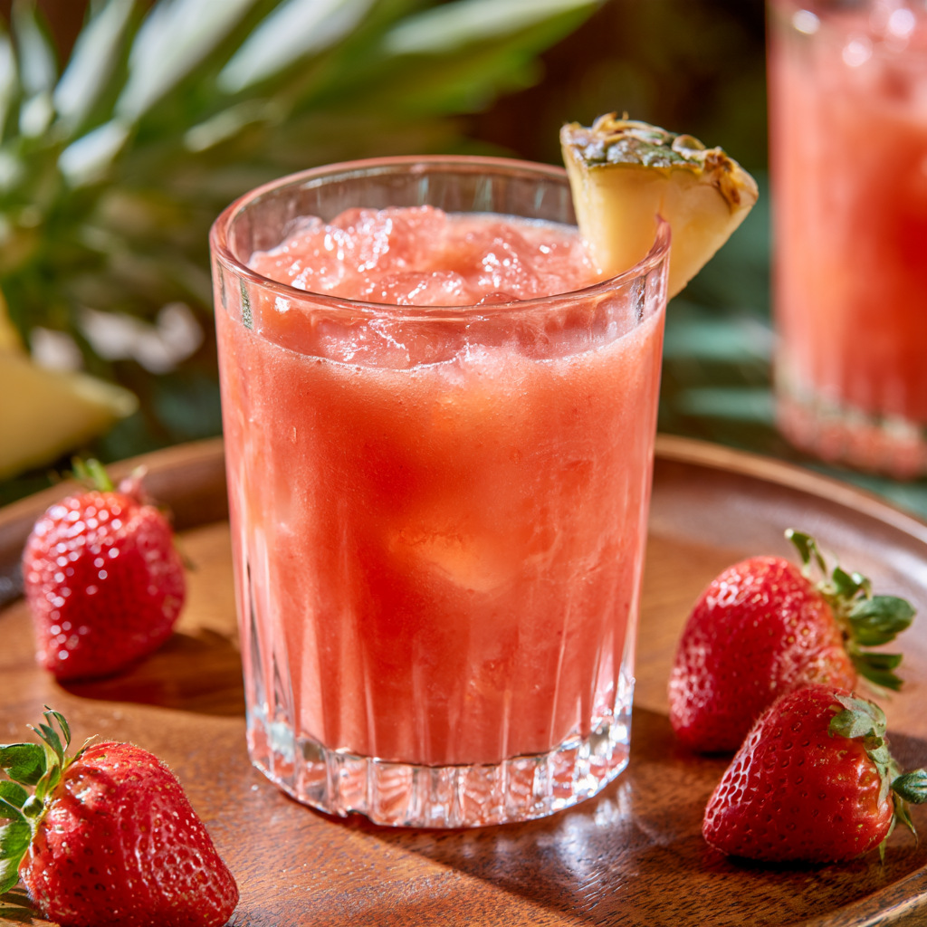 8. Strawberry Pineapple Mocktail