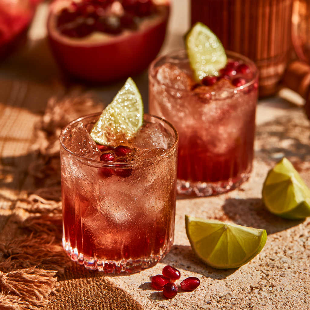 9. Pomegranate Cinnamon Sparkler
