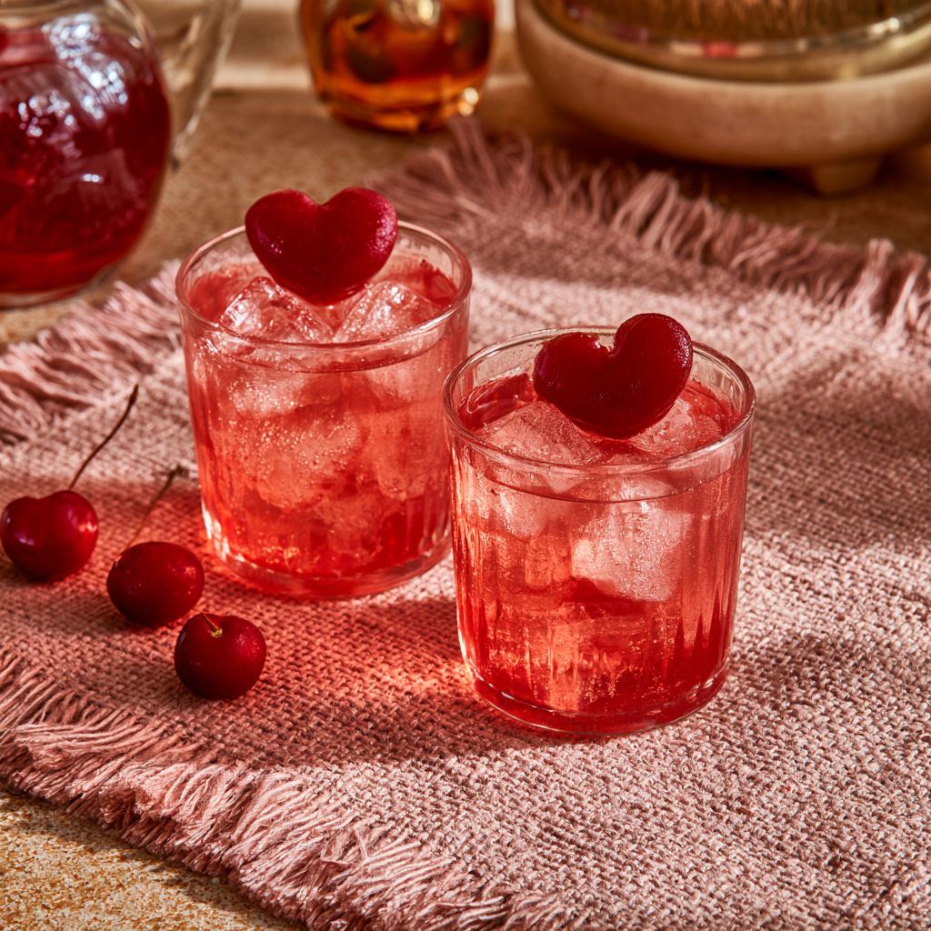 6. Cherry Vanilla Valentine Mocktail
