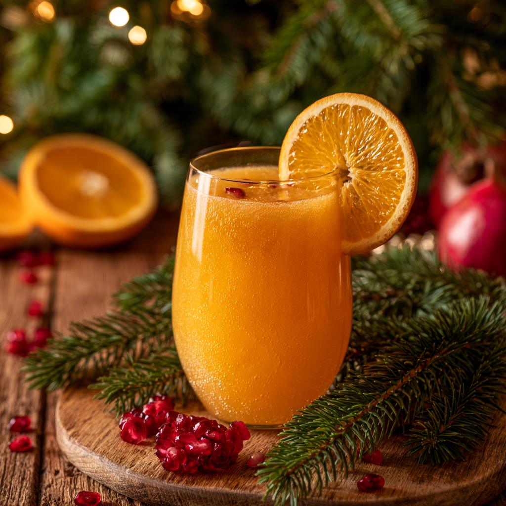Christmas Morning Orange mocktail