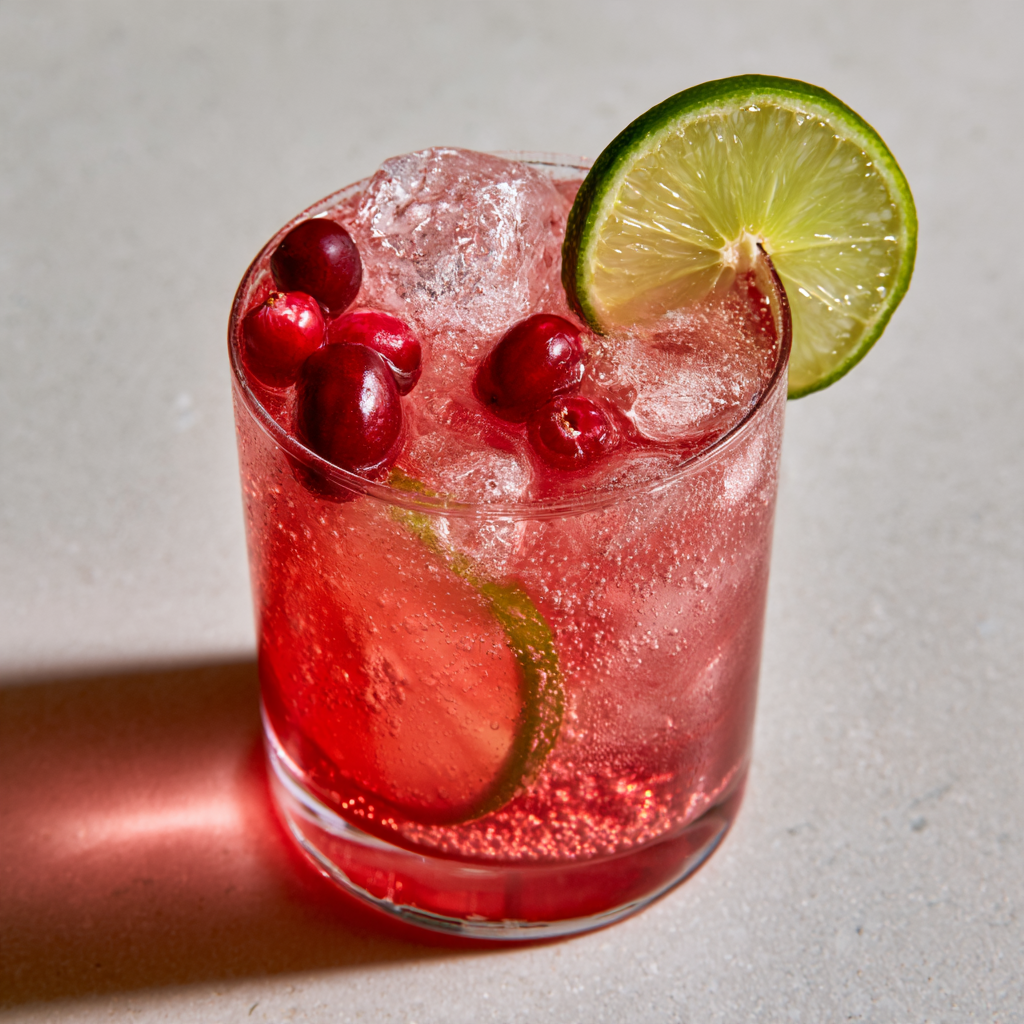 Cranberry Lime Sparkler Tart