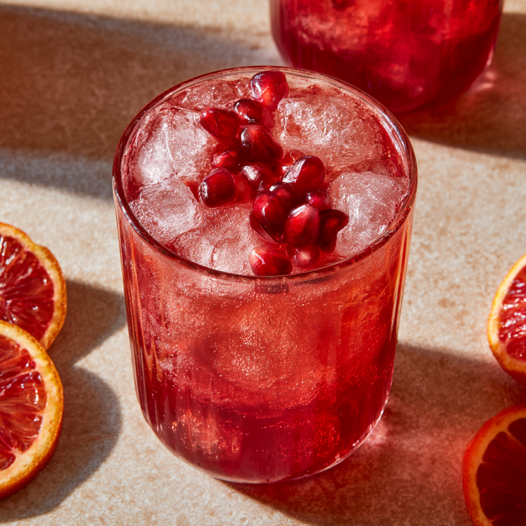 5. Cranberry Pomegranate Valentine Spritzer