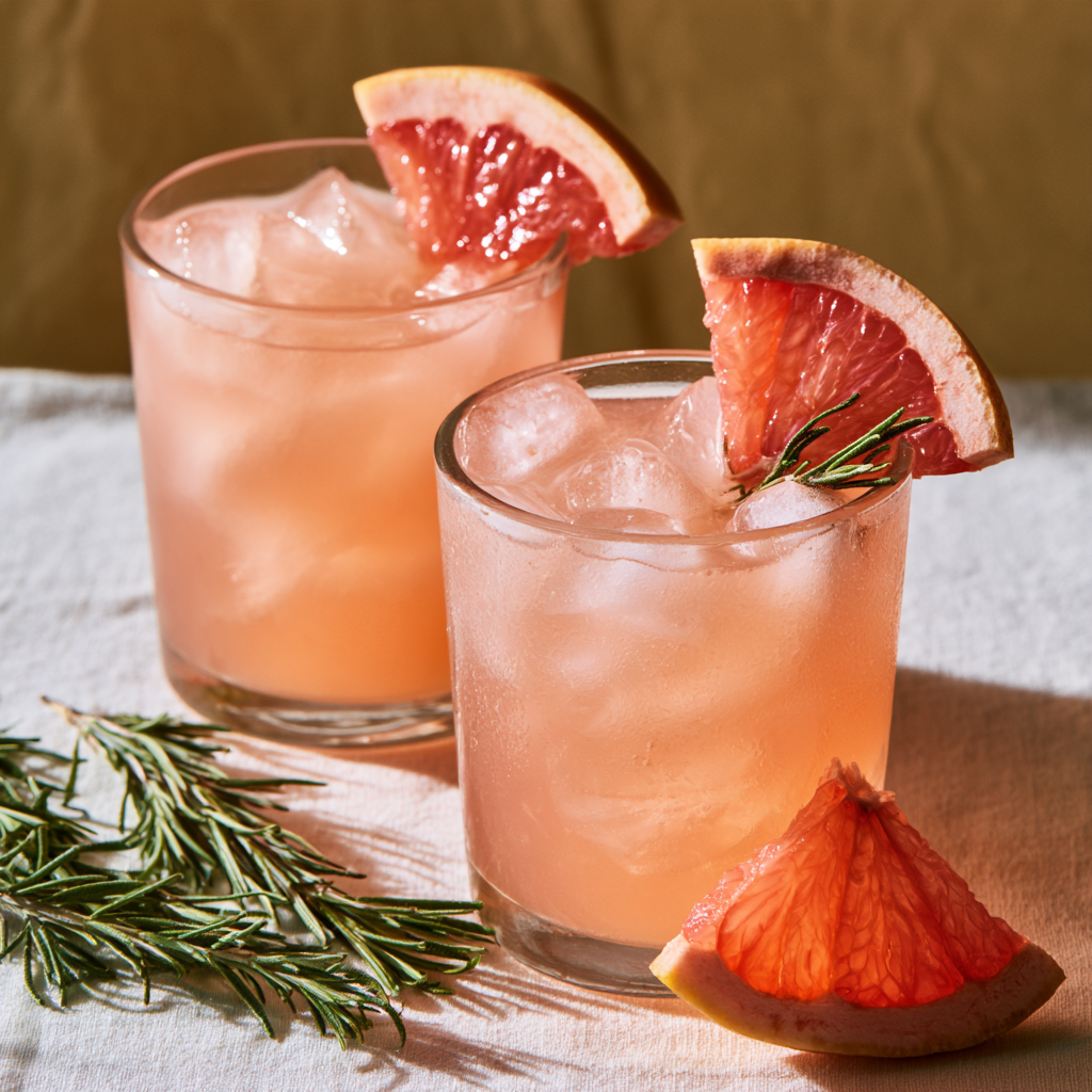 3. Pink Grapefruit Ginger Mocktail