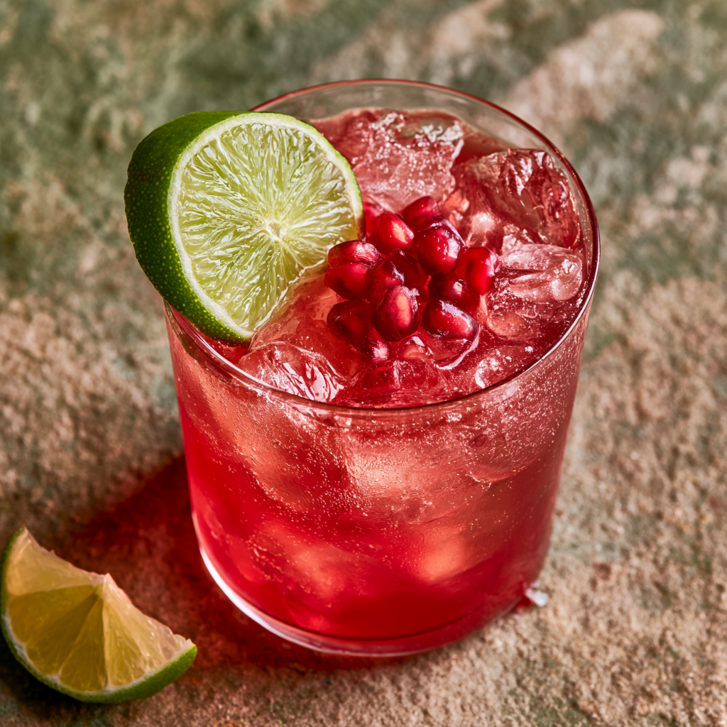 . Pomegranate Lime Spritzer