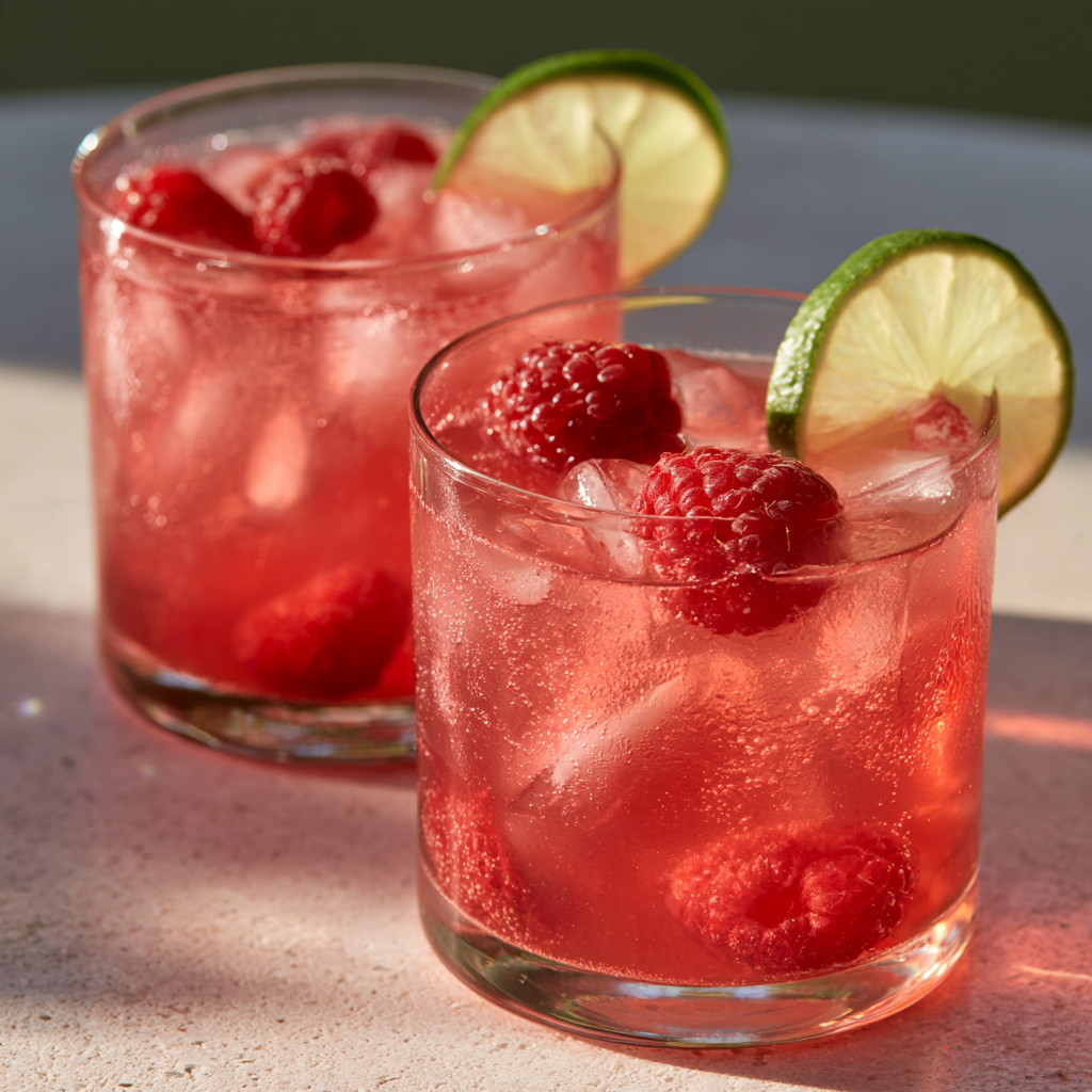 2. Raspberry Lime Love Fizz