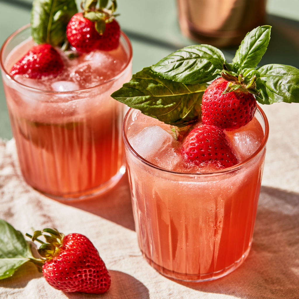 Strawberry Basil Lemonade