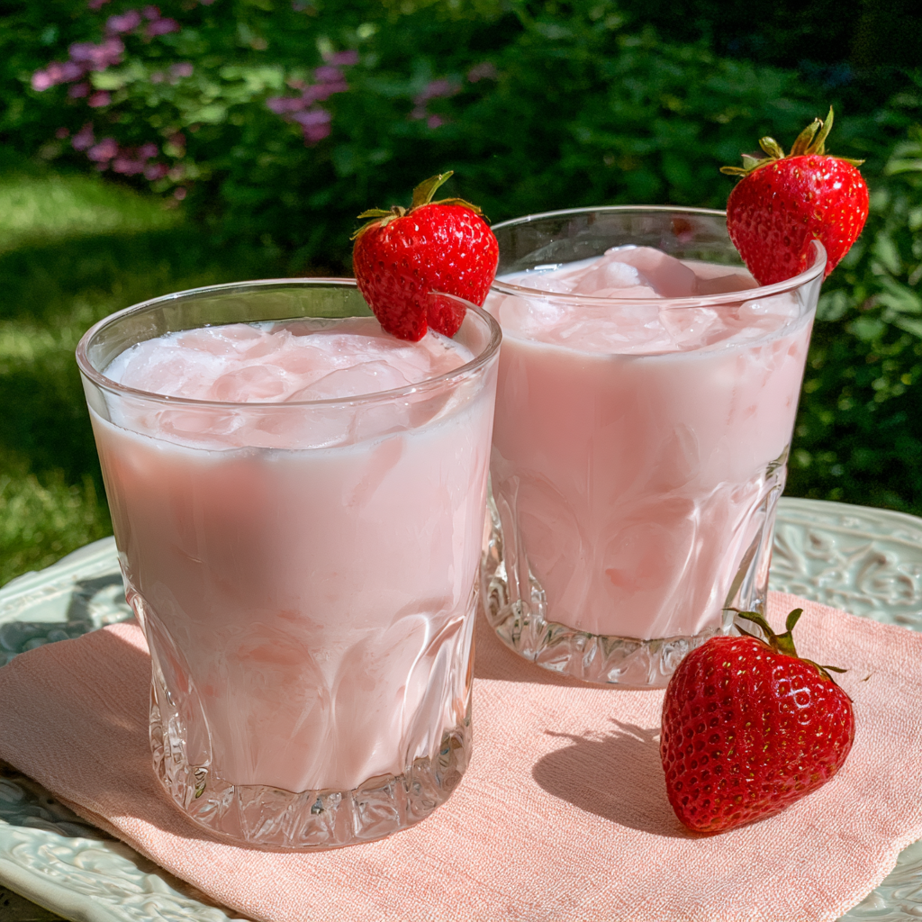 4. Strawberry Coconut Cream Mocktail