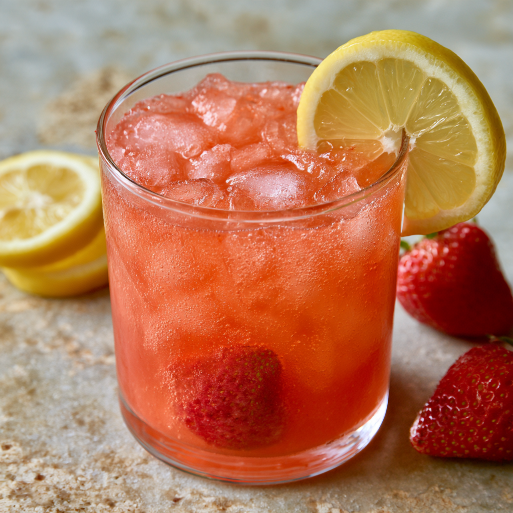 2. Strawberry Lemonade Fizz