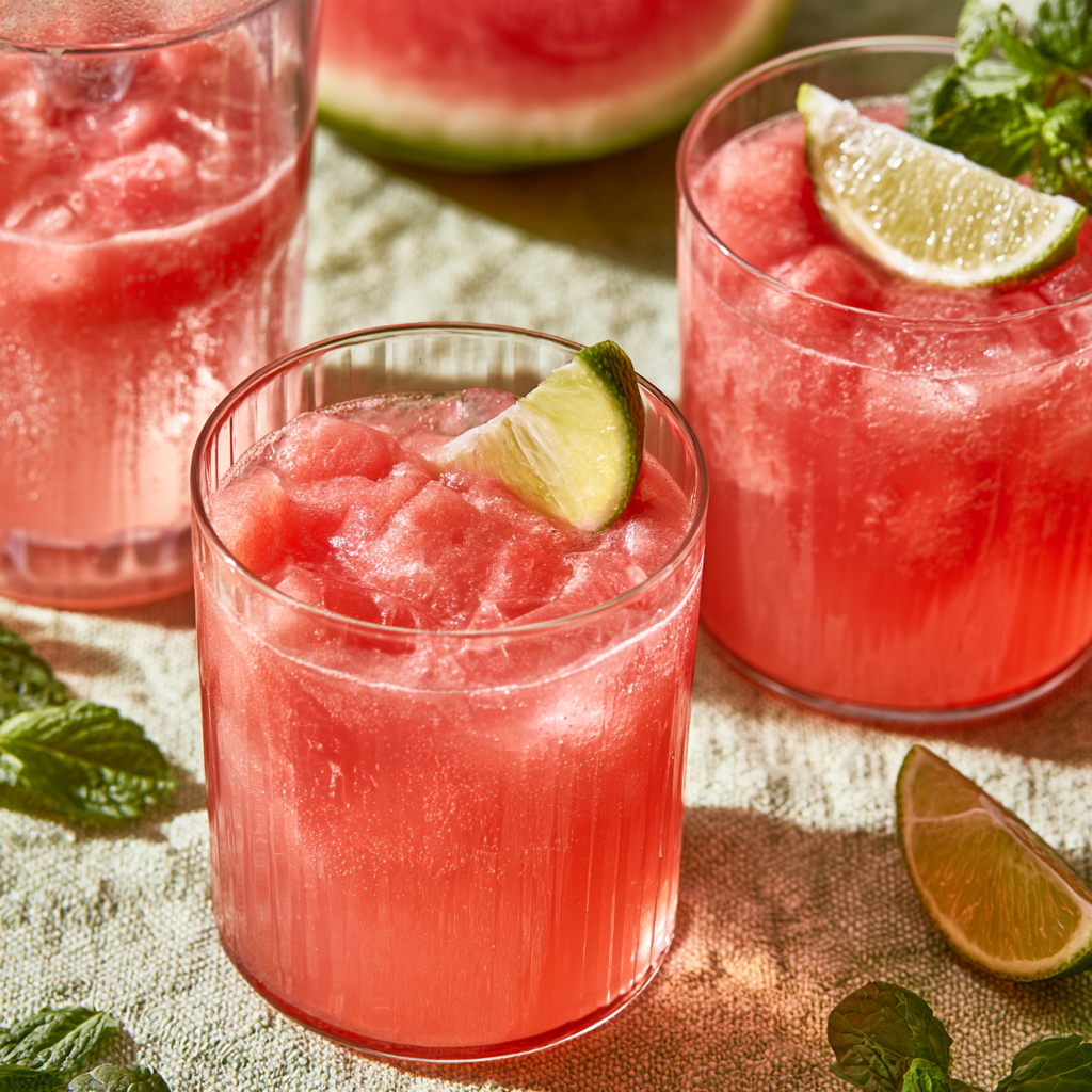 1. Watermelon Lime Summer Mocktail